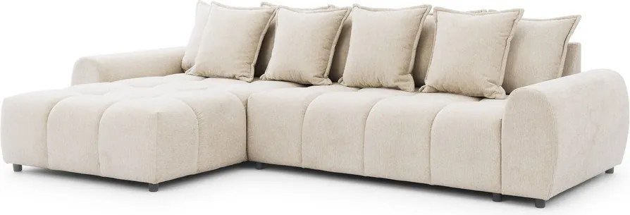 Colțar bej (cu colț pe partea stângă/cu șezlong) Albane – Ropez