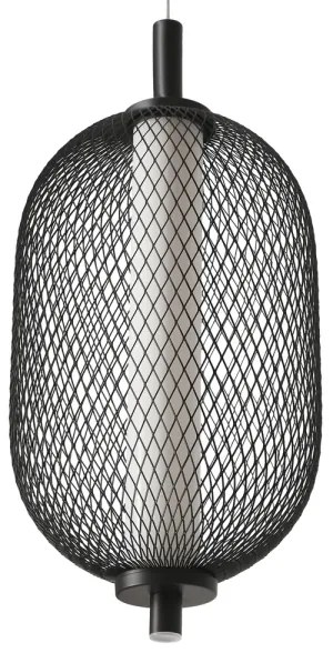 Pendul LED pe cablu PUMA LED/10W/230V diam. 15 cm negru