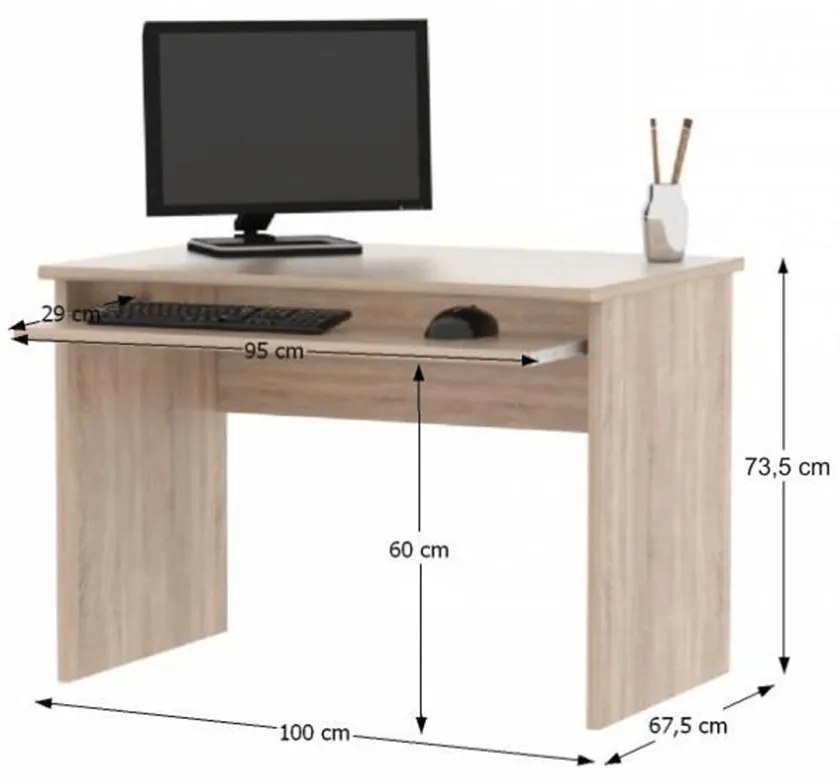 Set mobilier de birou complet ,stejar sonoma alb , dulapuri,  birou pe colt, rollbox, Bortis