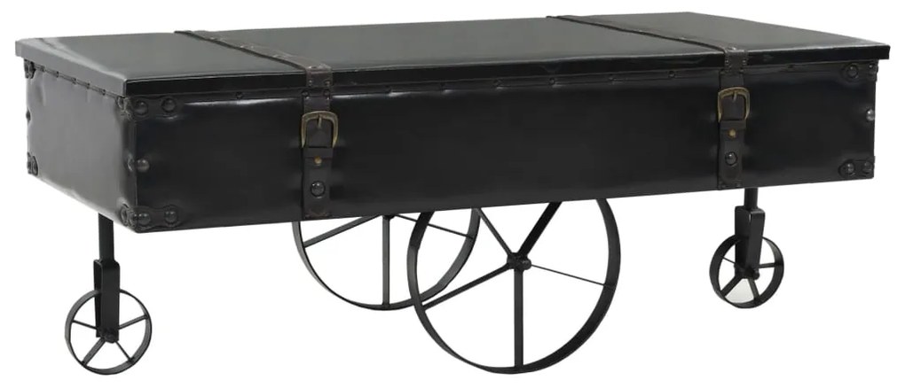 vidaXL Masă de cafea, 110 x 55 x 43 cm, MDF și lemn de brad