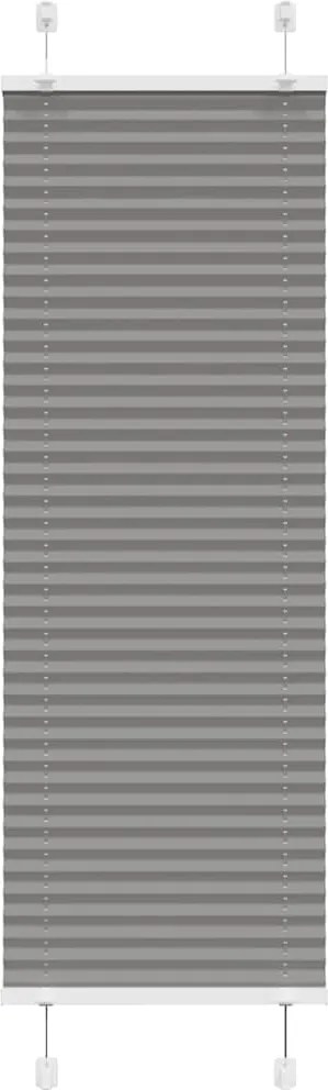 vidaXL Jaluzea plisată Antracit 50x150 cm Lățime țesătură 49,4 cm