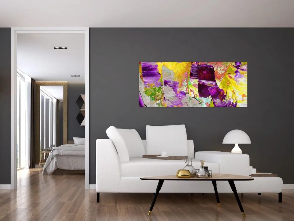 Tablou cu abstracție - pictura (120x50 cm)