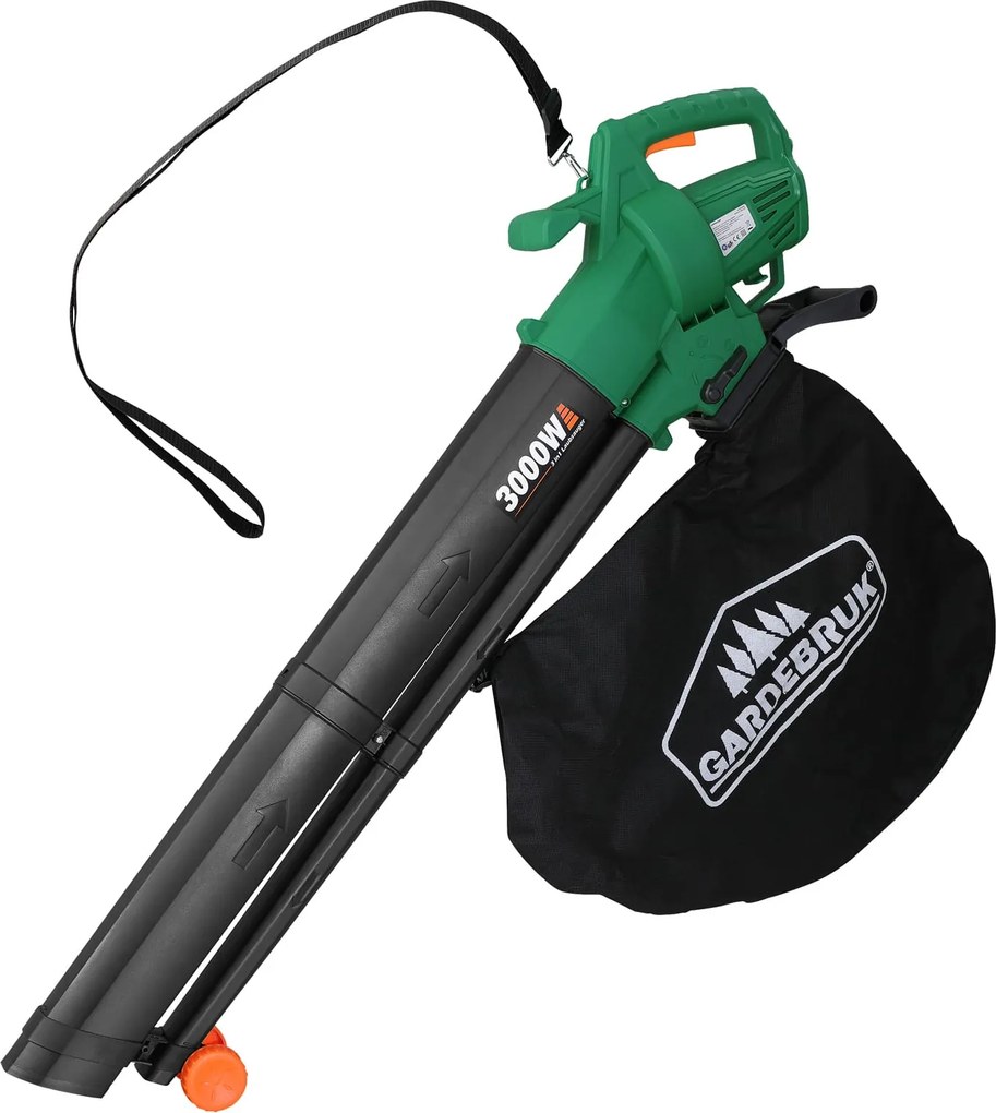 WOLF 104048 Aspirator electric de frunze 3 în 1 negru/verde Gardebruk
