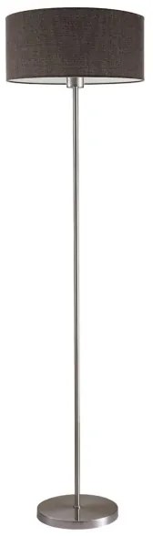 Lampă LED de podea TUNJA 1xE27/20W/230V Ø 38 cm crom mat/maro