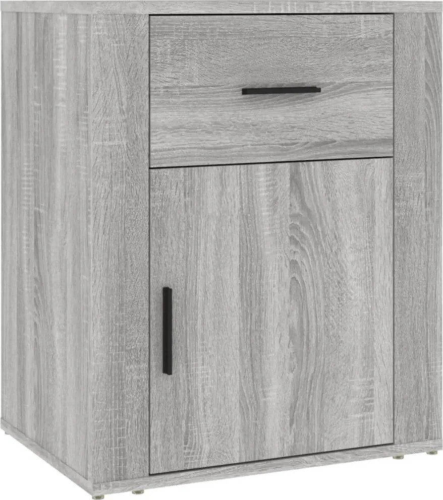 vidaXL Noptieră, gri sonoma, 50x36x60 cm, lemn prelucrat