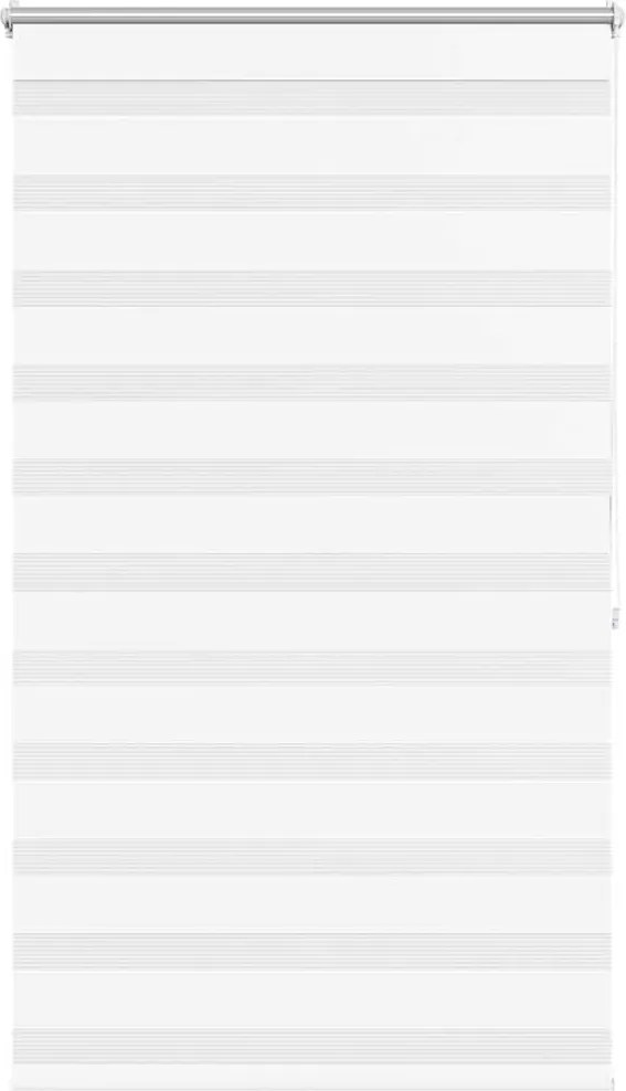 vidaXL Jaluzea Zebră 100,9x175 cm Lățime material 96,7 cm alb