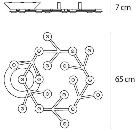 Plafonieră LED dimabilă Artemide 1594050APP NET LED/43W/230V 3000K