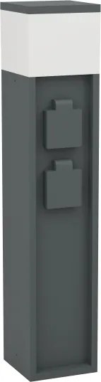 Eglo 901032 - Lampă de exterior cu 2 prize PARK, 1xE27/25W/230V, IP54, antracit