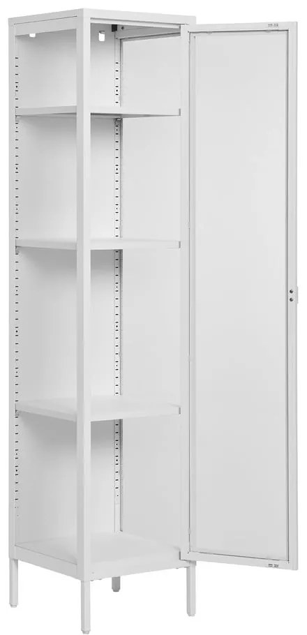 Vitrină albă din metal 40x180 cm Brisbane – House Nordic