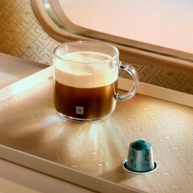 Espressor cu capsule DeLonghi EN510W, 1450W, 19 bar, 1 l, Nespresso, Auto shut-off, Alb