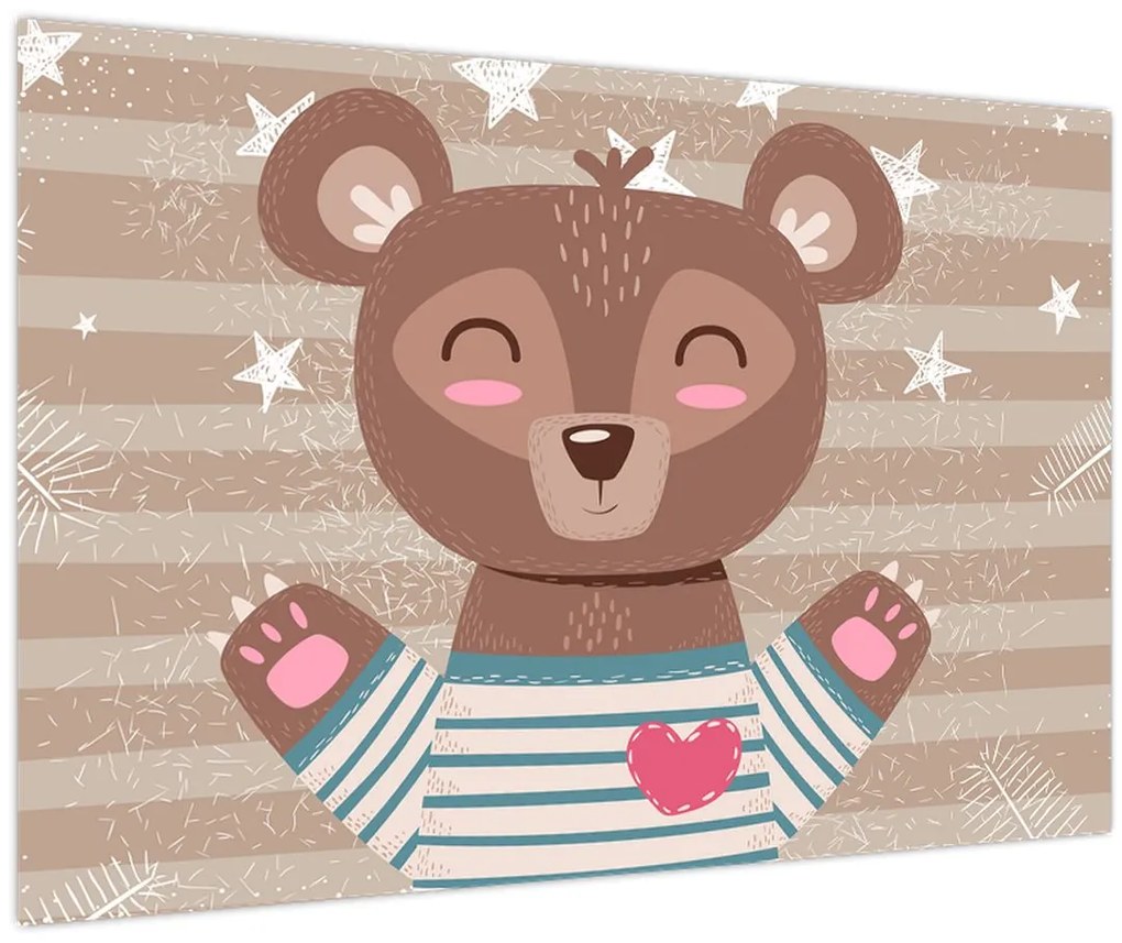 Tablou - Ursulețul iubitor (90x60 cm)