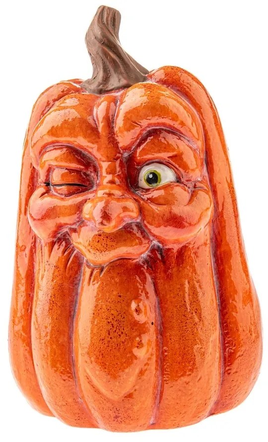 Decorațiune de toamnă Dovleac cu față, 20 x 32 cm,magneziu