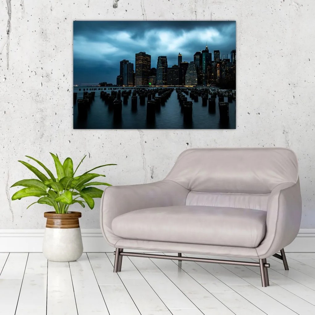 Tablou - Privire spre Zgârâie nori din New York (90x60 cm)