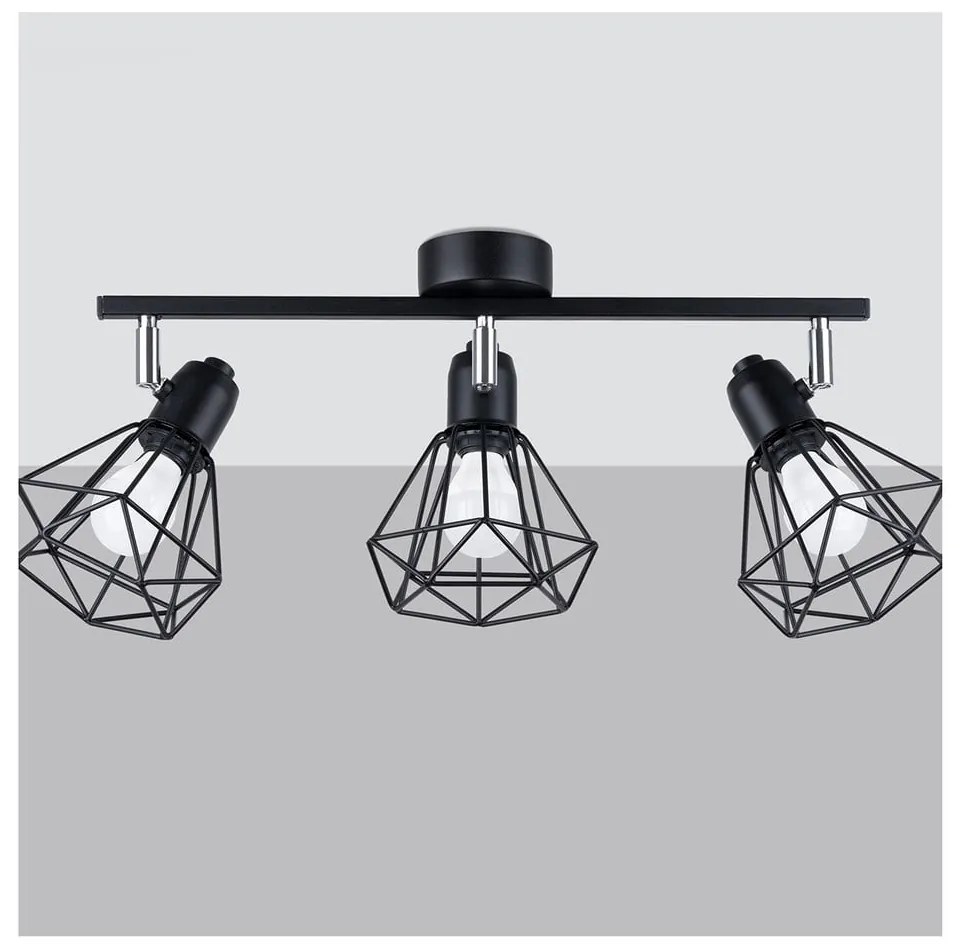 Plafonieră neagră ø 10 cm Varpu – Nice Lamps