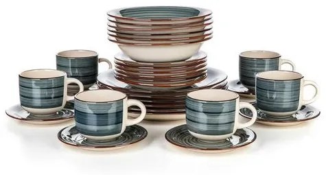 Set de masă Banquet 30-piese Spiral Blue