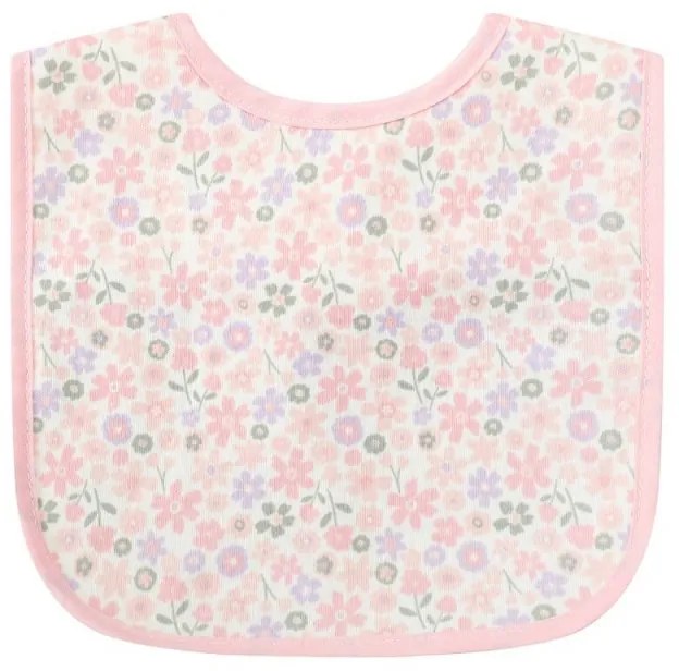Set bavete pentru bebelusi 5 piese model floricele Infancie