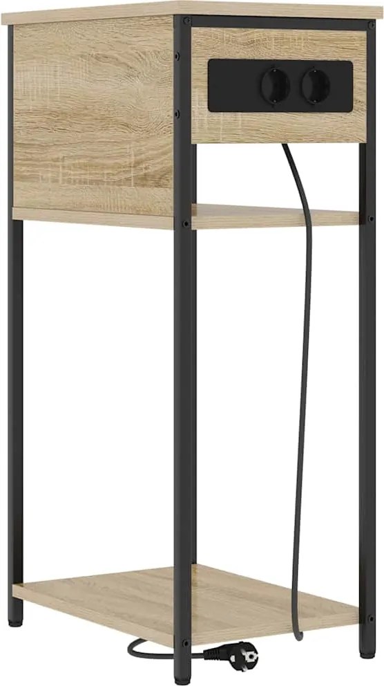 vidaXL Dulap de noapte Stejar Sonoma 41 x 28 x 76 cm Lemn compozit