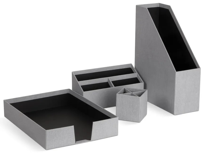 Organizatoare 4 buc. din carton Hugo Canvas Paper Laminate – Bigso