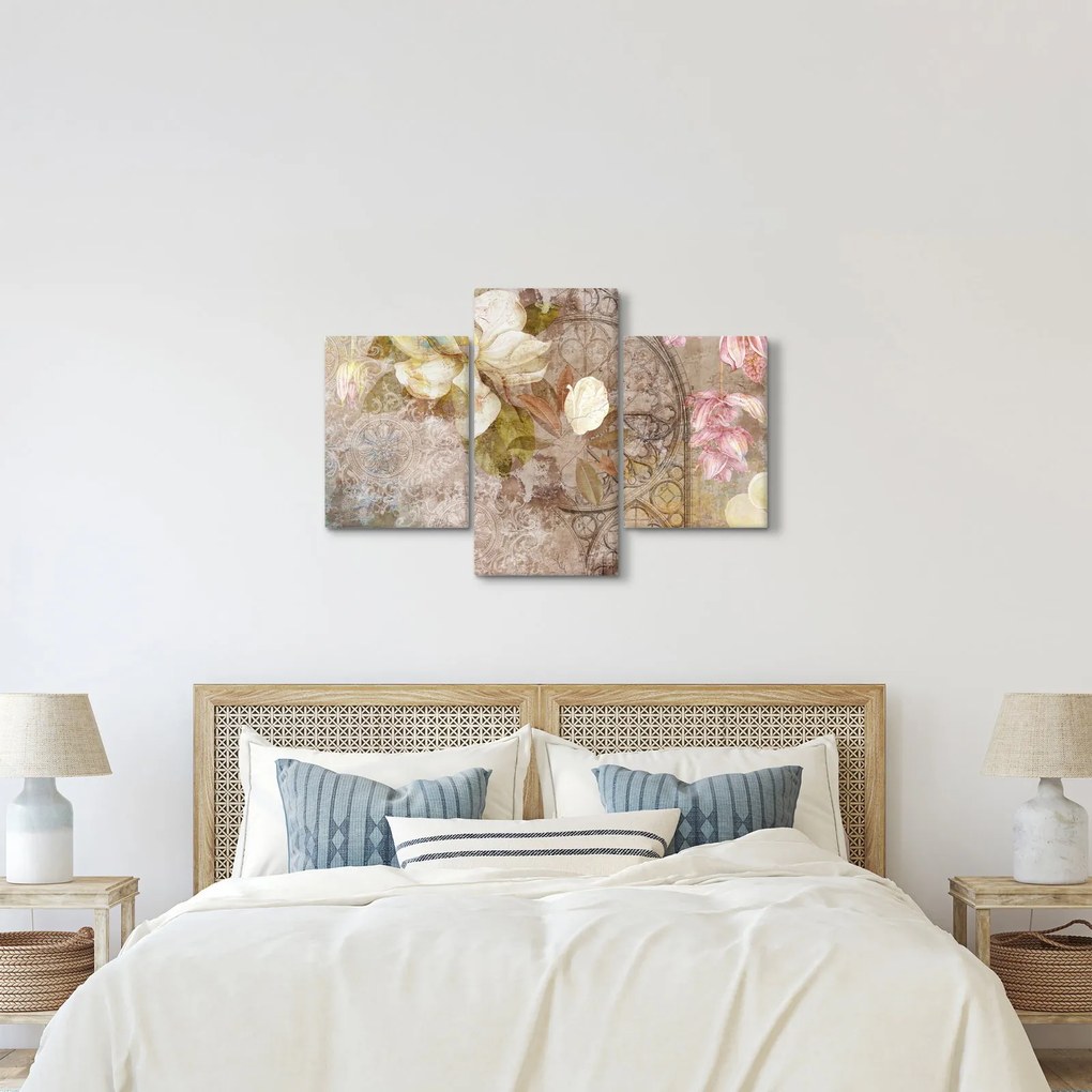 Tablou - Ornament de flori (90x60 cm)