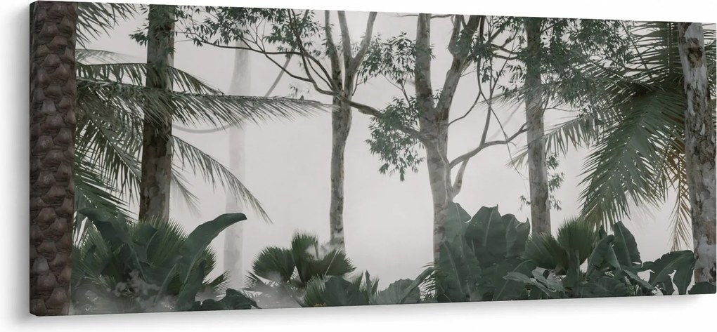 Tablou - Jungla în ceața dimineții (120x50 cm)