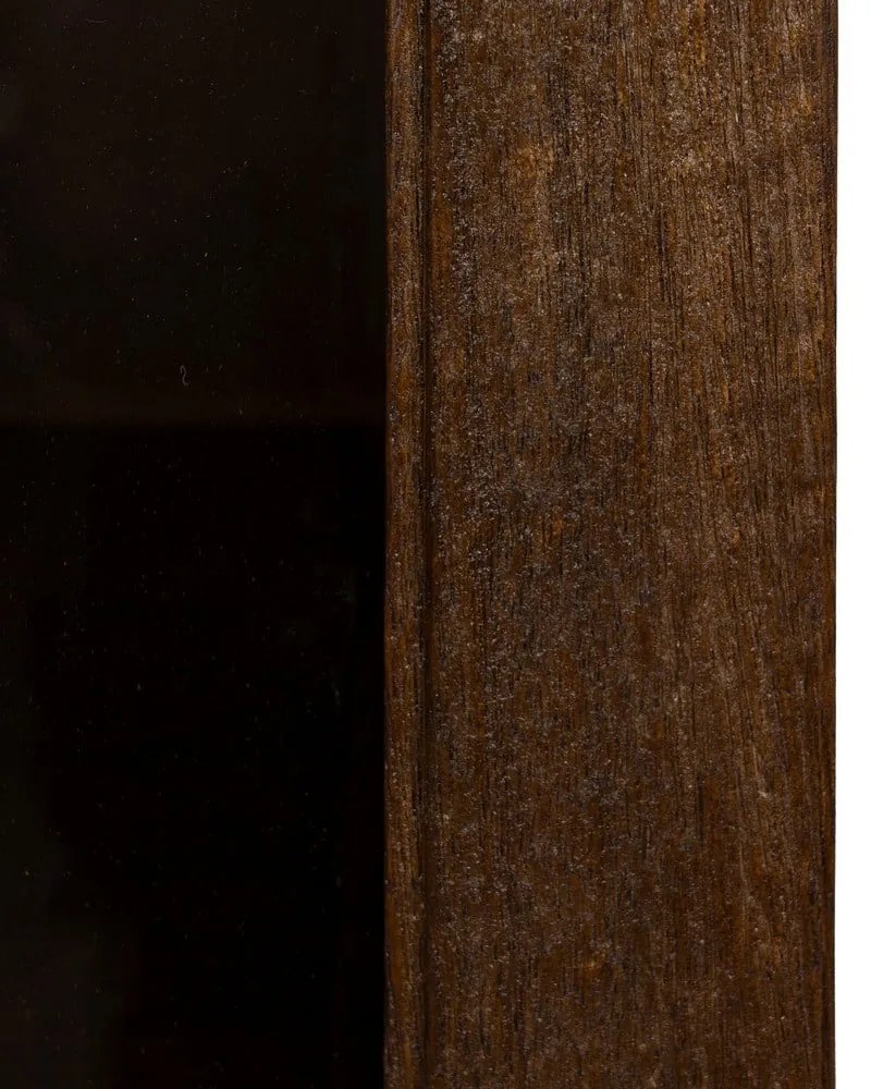 Vitrină maro din lemn de mango 40x180x40 cm Ravi – Ixia