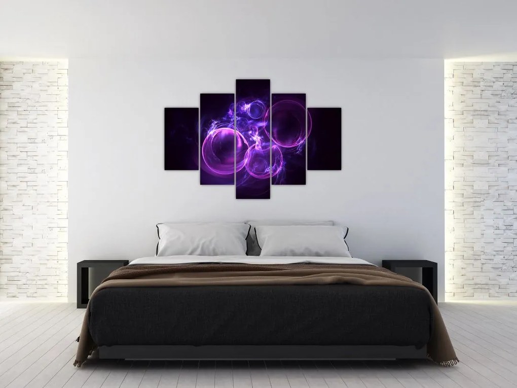 Tablou abstract cu bulbuci (150x105 cm)