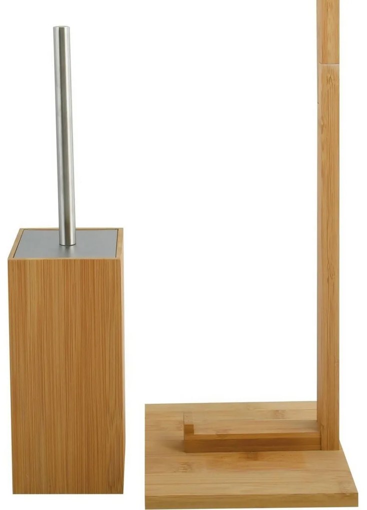 Suport din bambus pentru hârtie igienică cuperie MSV 19 x 19 x 70,5 cm