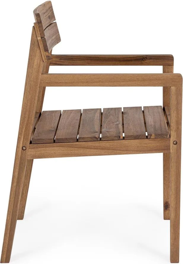 Scaun de grădină în culoare naturală din lemn masiv Rodano – Bizzotto