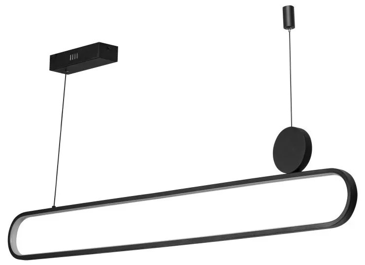 Lustra LED suspendata cu telecomanda NICODEMO CCT DIMM BK