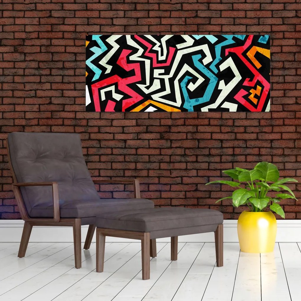 Tablouabstracție grafică (120x50 cm)