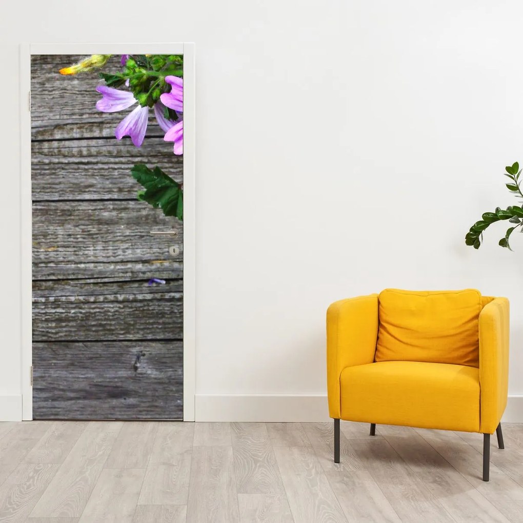 Fototapet pentru ușă - Flori de câmp (95x205cm)