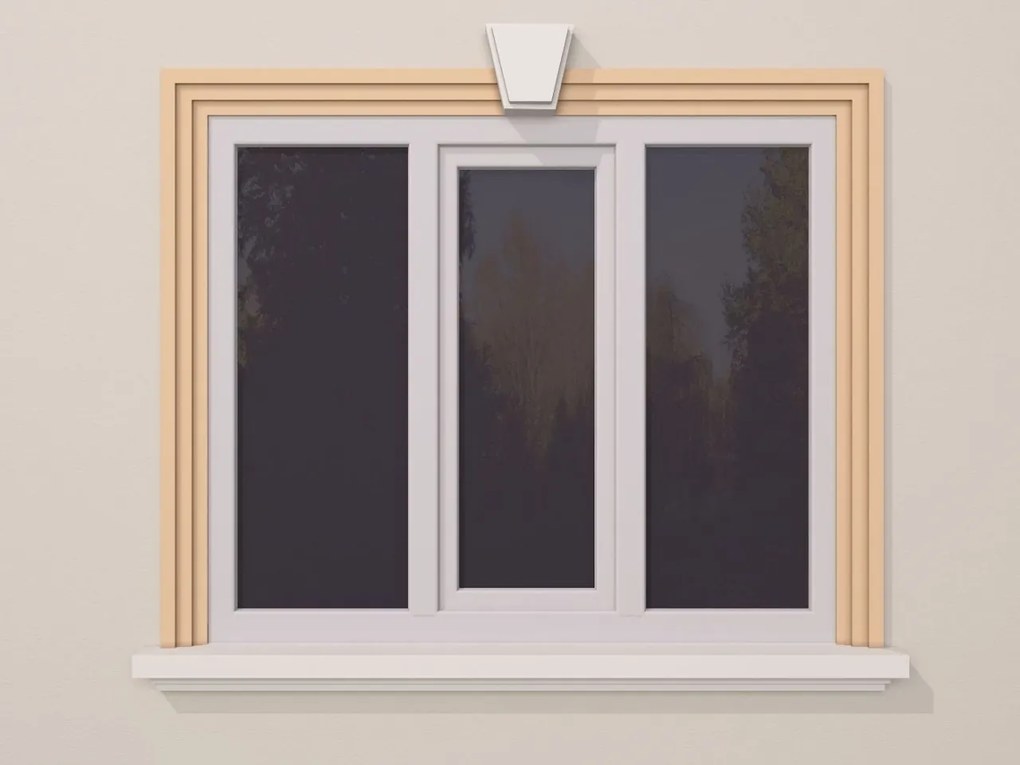 Ancadrament fereastra exterior FP136 dimensiuni 125x40x2000mm