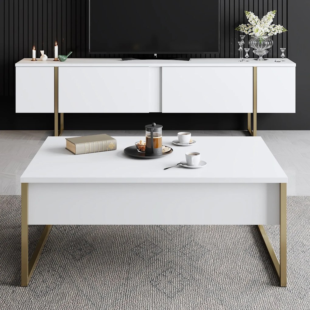 Masă de cafea Luxury (alb). 1062893