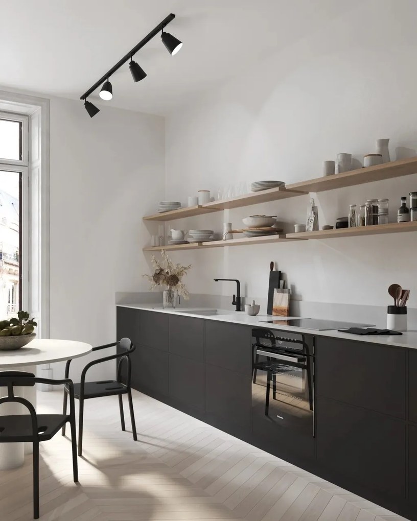 Accesoriu, Spot directionabil Koniekel negru, pentru sina Nordlux Link