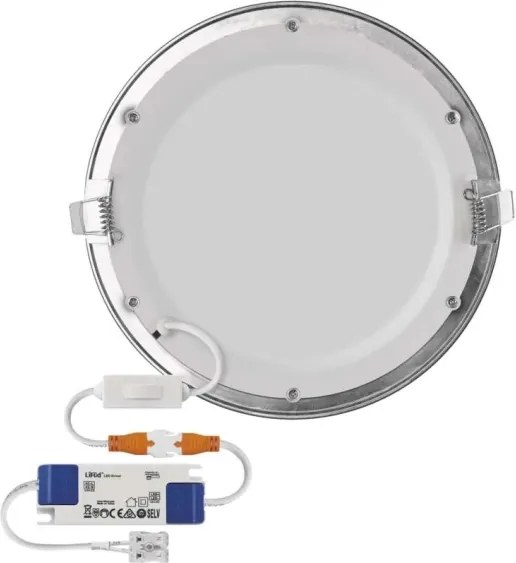 Corp de iluminat încastrat LED NEXXO LED/18W/230V 3000/3500/4000K argintiu Ø 22,5 cm