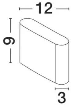 Aplica LED ambientala de exterior IP54 SOHO I gri NVL-740401