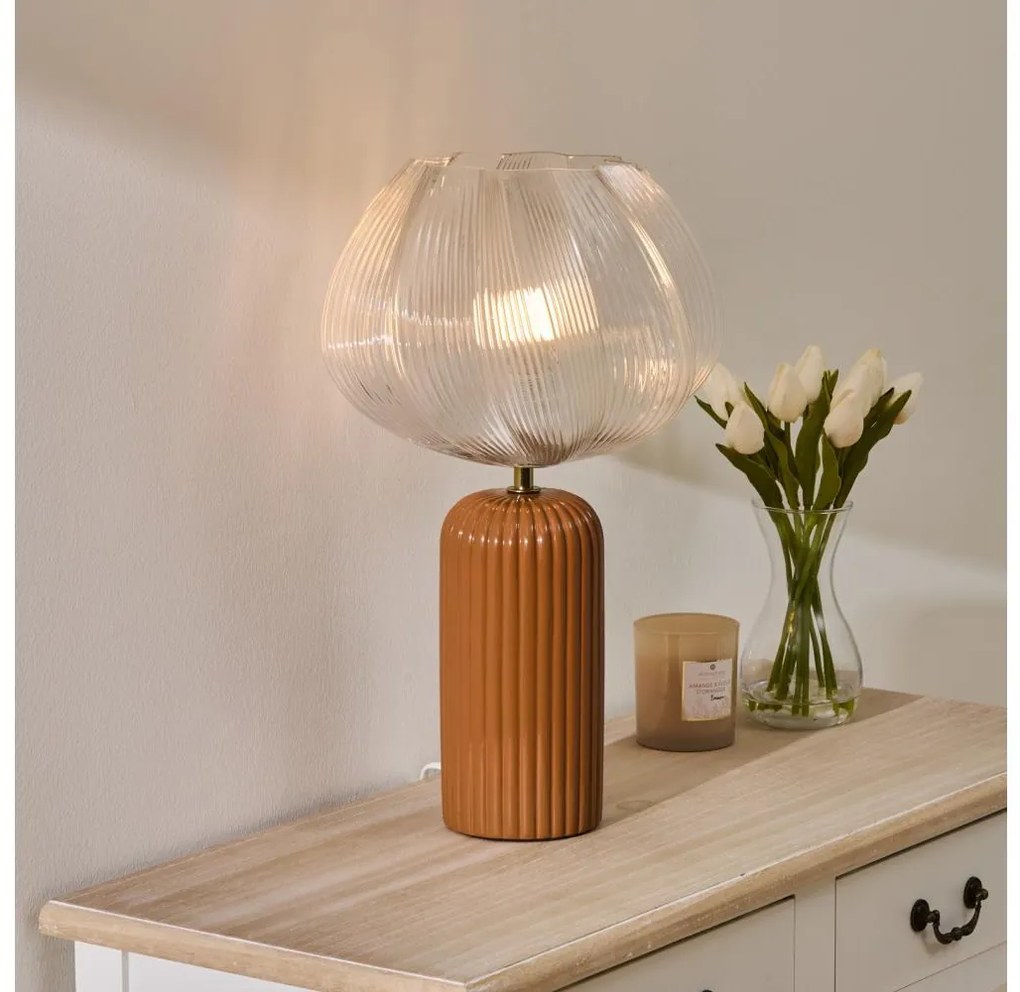 Lampă de masă PHYLAS 1xE14/40W/230V, portocalie - Atmosphera