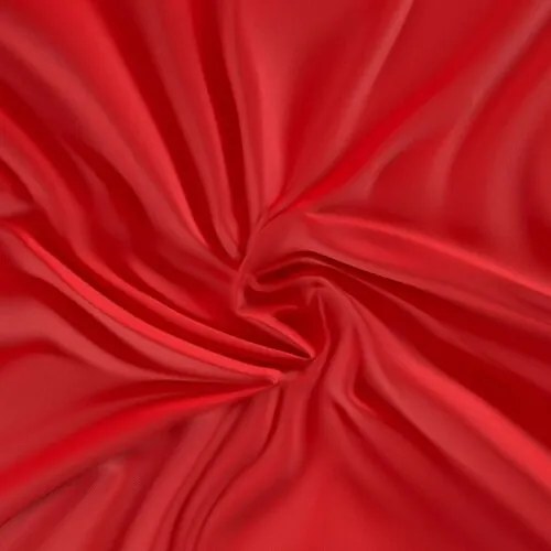 Kvalitex Cearșaf din satin cu elastic roșu, 120 x200 cm, 120 x 200 cm