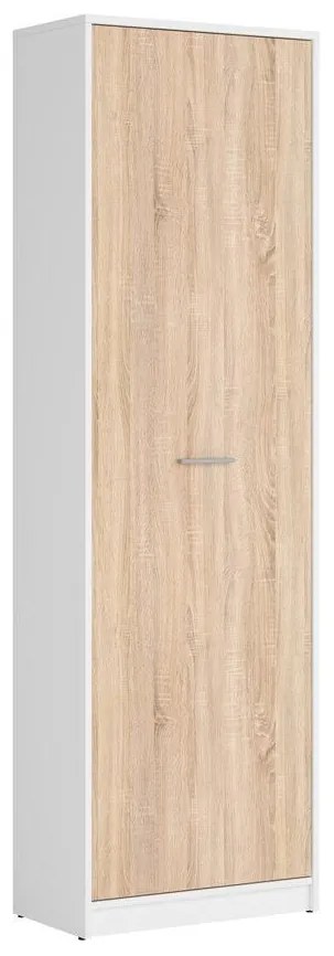 Dulap cu rafturi Nepo Plus 22 (alb + stejar sonoma) . 1098359