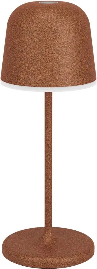 Eglo 901879 - Lampă de masă MANNERA-S LED, cu dimmer, pentru exterior, reîncărcabilă, LED 1,8 W / 5 V, IP54, maro
