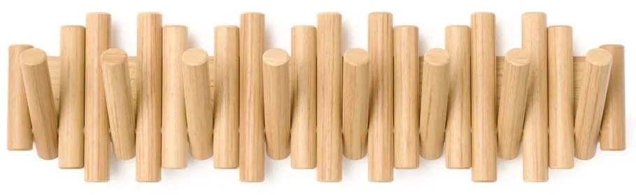 Cuier de perete în culoare naturală din lemn de pin 61 cm Picket – Umbra