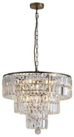 Searchlight 1375-5AB - Candelabru suspendat pe lanț EMPIRE 5xE14/60W/230V