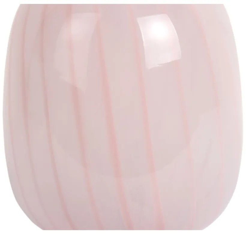 Veioză roz-deschis cu abajur din sticlă (înălțime 20 cm) Summer Globe – Leitmotiv