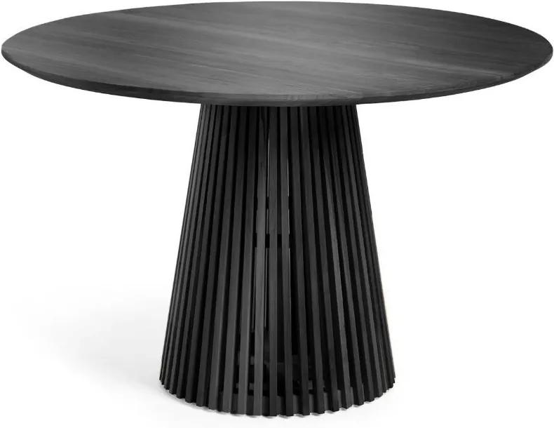 Masa dining neagra din lemn de mindi 120 cm Irune La Forma