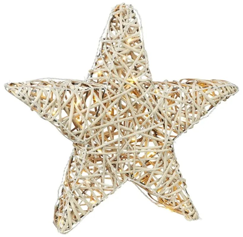 Decorațiune luminoasă în culoare naturală ø 50 cm cu model de Crăciun Sofus – Markslöjd