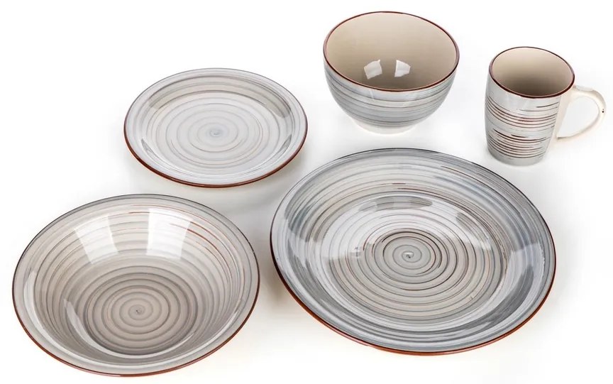 Set de masă Banquet 30 piese Spiral Grey