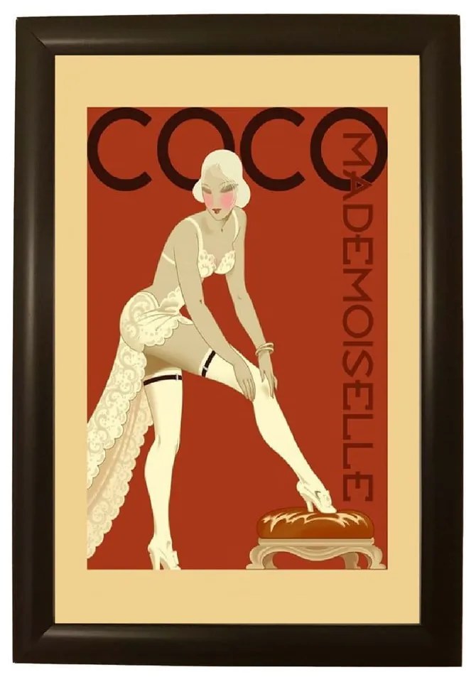Poster cu ramă Piacenza Art Coco, 33,5 x 23,5 cm