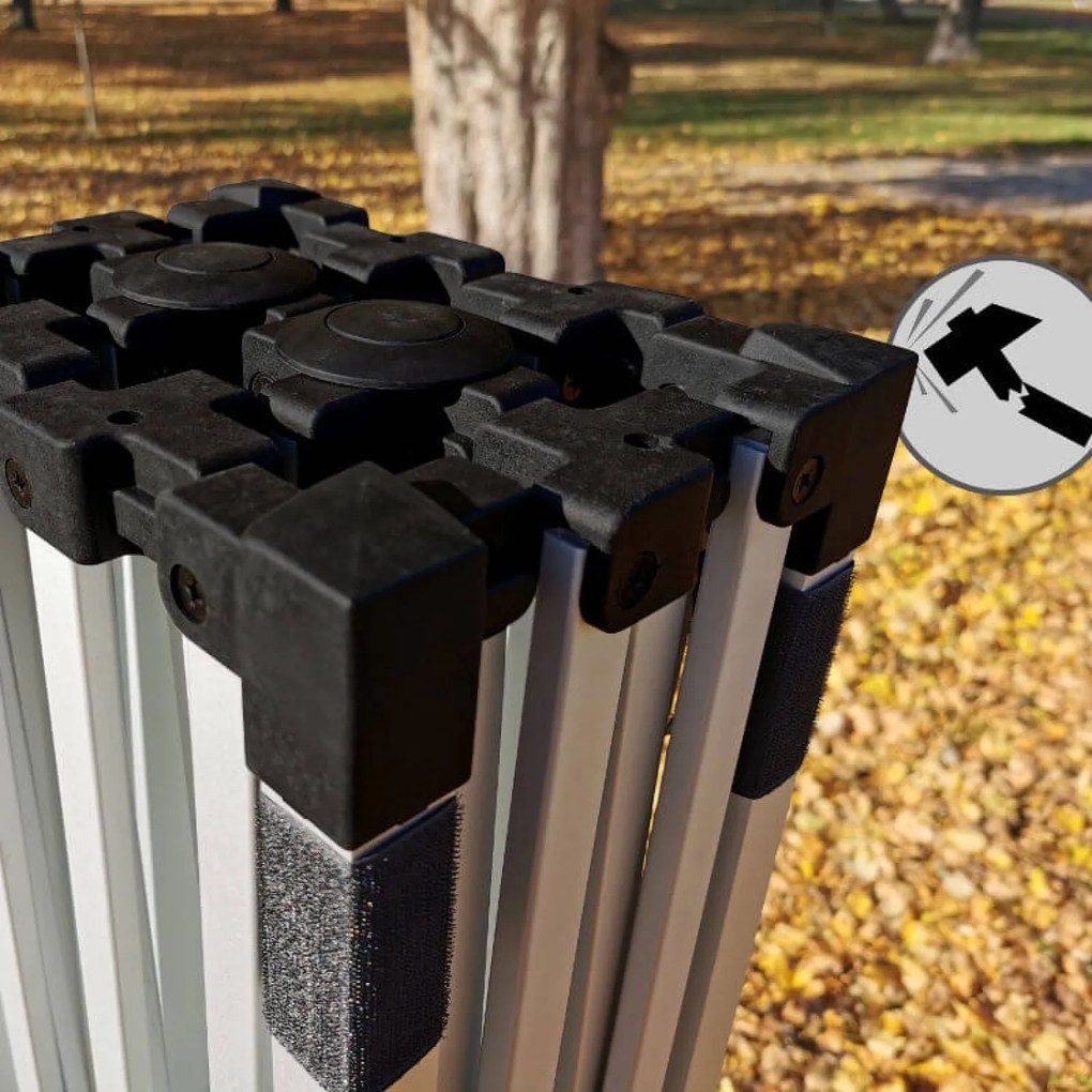 Cort de tip cortină 2×3 m din aluminiu fără pereți | Montare rapidă și cadru ușor și rezistent - fara 3 pereti - Verde