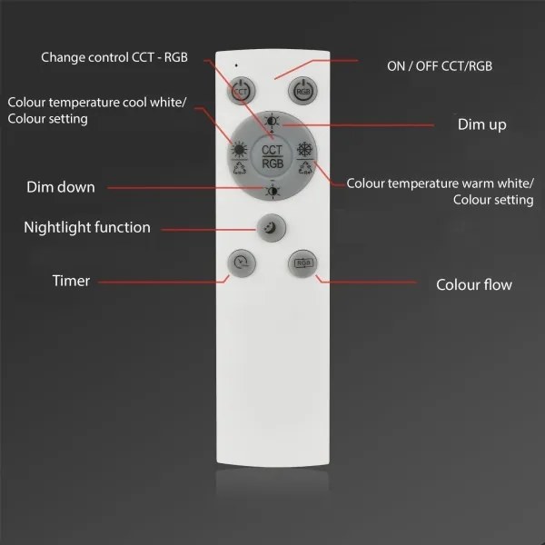 Lustră LED RGBW dimabilă aplicată FRAME LED/18W/230V 2700-6500K Brilo + telecomandă