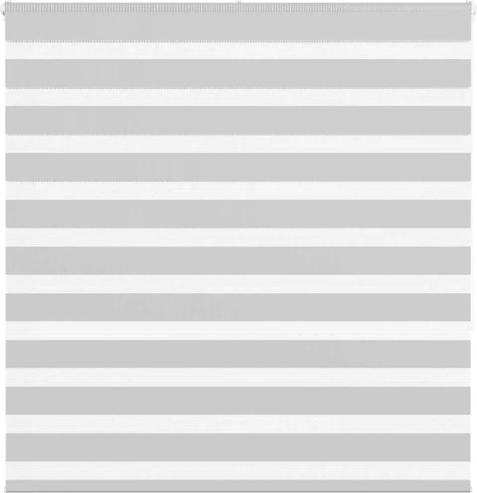 vidaXL Jaluzea tip zebra gri deschis lățime țesătură 145,9cm poliester